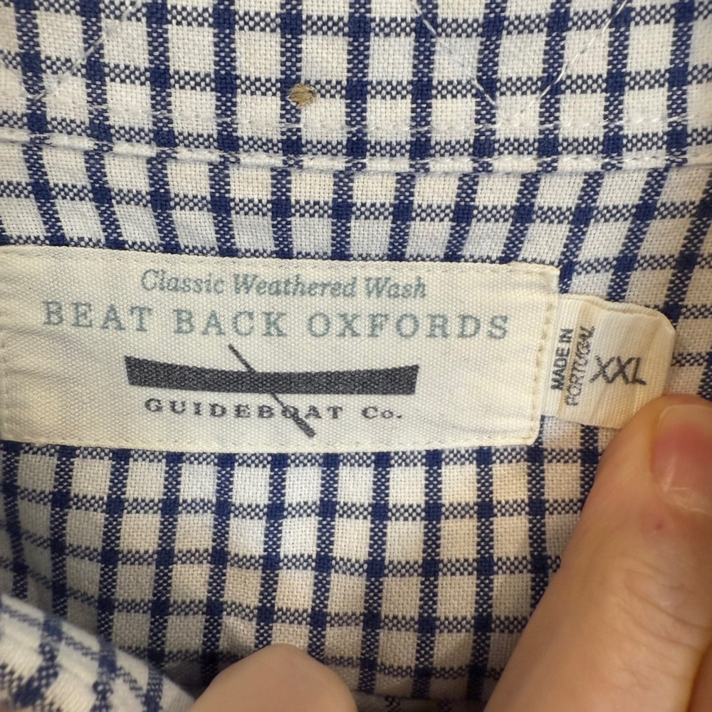 Guideboat Co.‎ Beat Back Oxfords Mens XXL Classic Weathered Wash Shirt - Picture 5 of 6